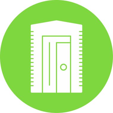 Eşsiz kapı vektör simgesi