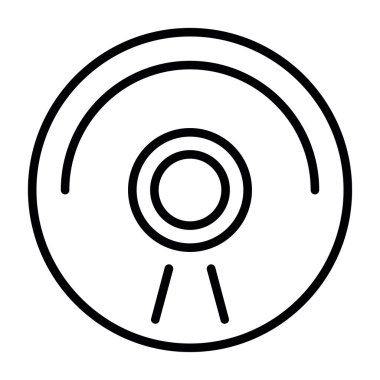 CD mi? Web simgesi basit illüstrasyon