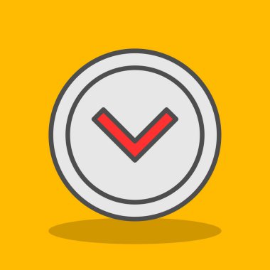 işaret simgesini işaretle, vektör illüstrasyonu 