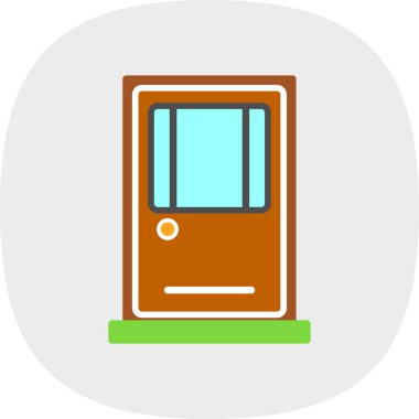 Otel web simgesi basit illüstrasyon