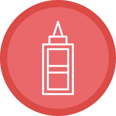 Düzeltme sıvısı. Web simgesi basit illüstrasyon