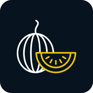 Karpuz simgesi basit illüstrasyon