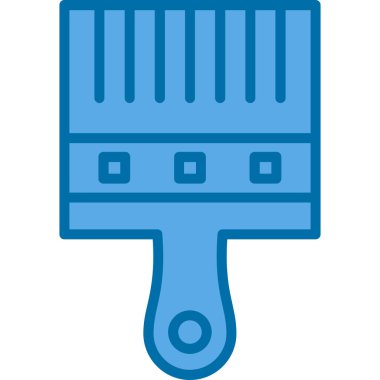 Boya fırçası simgesinin vektör illüstrasyonu