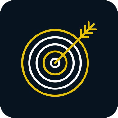 hedef ok simgesi, vektör çizim ile 