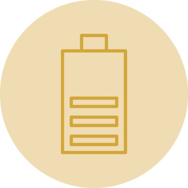 Pil simgesinin vektör illüstrasyonu