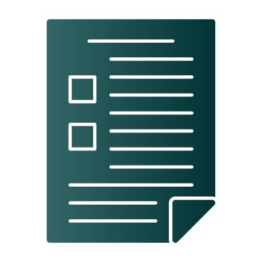 belge simgesi, vektör illüstrasyonu basit tasarım