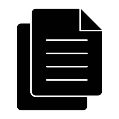 Belge. Web simgesi basit illüstrasyon 