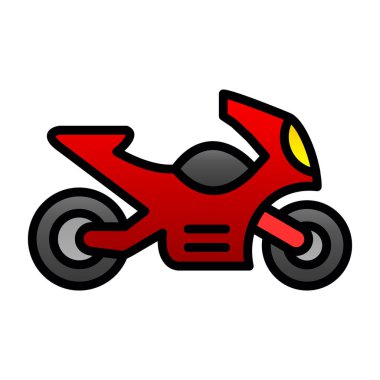 motosiklet web simgesi basit tasarım
