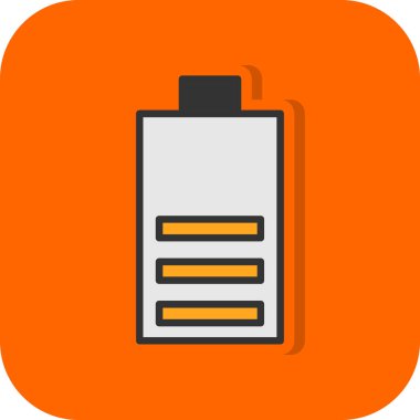 Pil simgesinin vektör illüstrasyonu