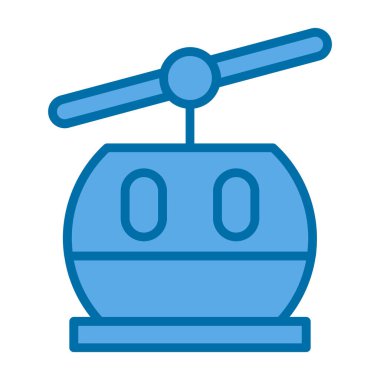 Hava aracı simgesi. Web için hava vektör simgelerinin özet çizimi