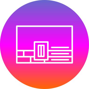 Modern simgenin vektör illüstrasyonu