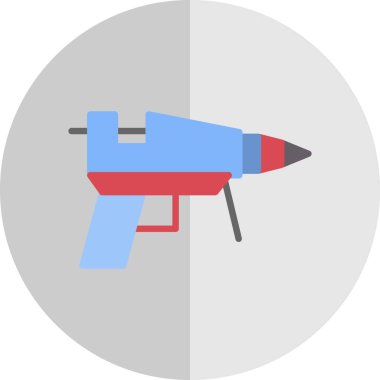 Yapıştırıcı tabancası ağ simgesi, vektör illüstrasyonu