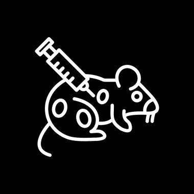 Siyah arka planda domuzun vektör çizimi