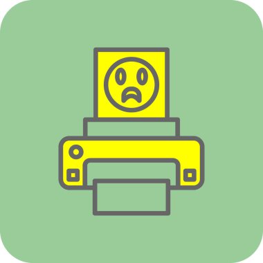  fotoğraf yazıcısı web simgesi basit illüstrasyon