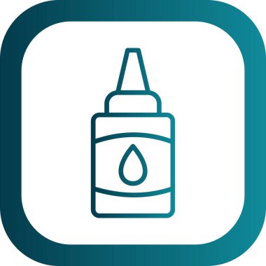 Yapıştırıcı web simgesi, basit vektör illüstrasyonu