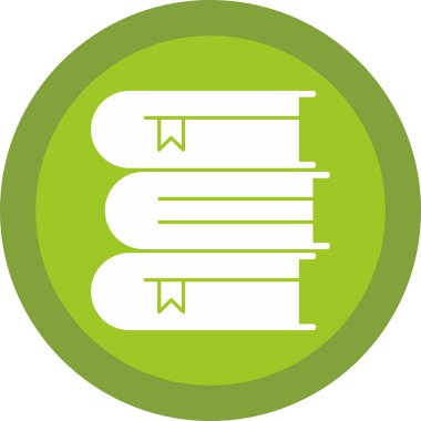 Kitap simgesi, vektör illüstrasyonu basit tasarım