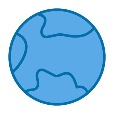 Toprak simgesi soyut bir grupta izole edildi