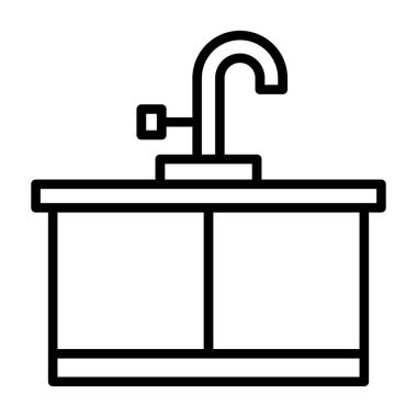 Kitchen sink icon.web simple illustration