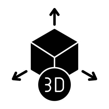 3D modelleme simgesi, basit biçim
