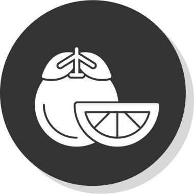 mandalina vektör illüstrasyonu, yiyecek simgesi