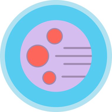 gezegen simgesi, vektör illüstrasyonu basit tasarım