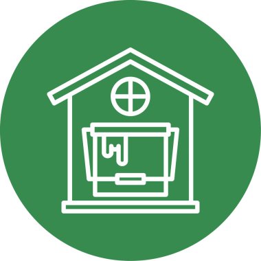 Ev inşa etmenin vektör illüstrasyonu