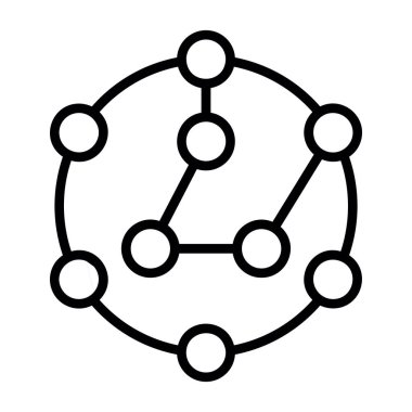 Seo ve teknoloji simgesinin vektör illüstrasyonu