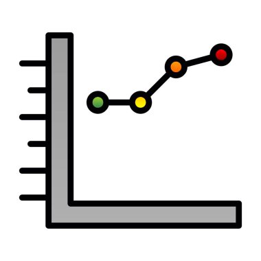 Grafik düz simgesi, vektör illüstrasyonu