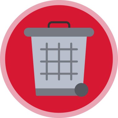 Çöp kutusu vektör illüstrasyonuName 