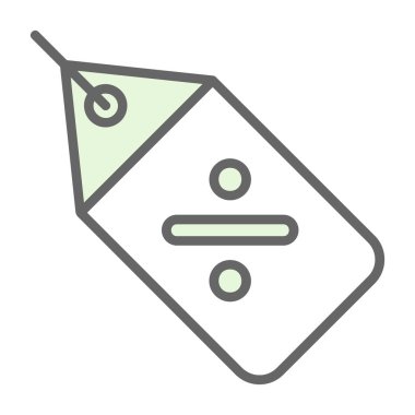 Fiyat etiketi web simgesi, vektör illüstrasyonu