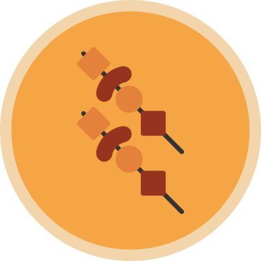 Yemek. Web simgesi basit illüstrasyon