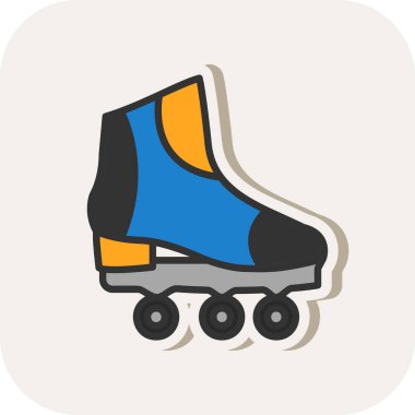 paten ayakkabı vektör simgesi