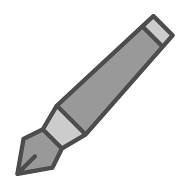 mürekkep kalem simgesi, vektör illüstrasyonu  