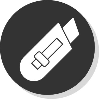 Kağıt kesicisi düz web simgesi basit tasarım 