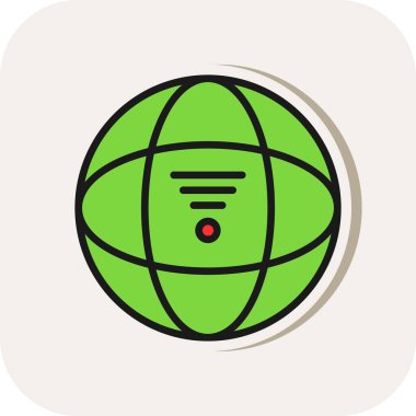 dünya simgesi, vektör illüstrasyonu