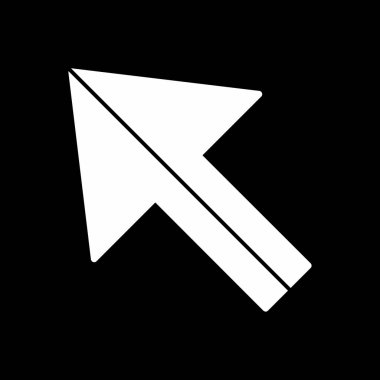 Ok. Pointer web simgesi basit illüstrasyon 