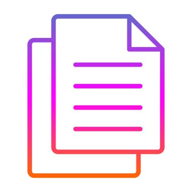 Belge. Web simgesi basit illüstrasyon 