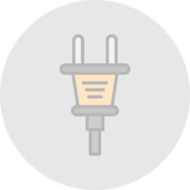 Plug web simgesi, simge illüstrasyonu