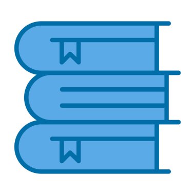 Kitap simgesi, vektör illüstrasyonu basit tasarım