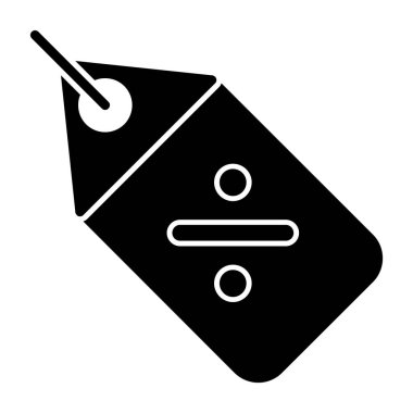 Fiyat etiketi web simgesi, vektör illüstrasyonu