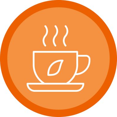 kahve fincanı simgesi, vektör illüstrasyonu 