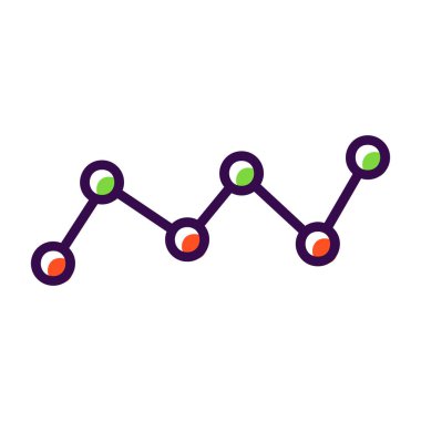 İş ve teknoloji simgesinin vektör illüstrasyonu