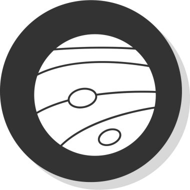 Neptün Web simgesi vektör çizimi