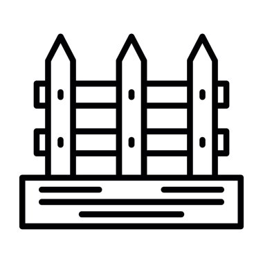 Çit. Web basit illüstrasyonu