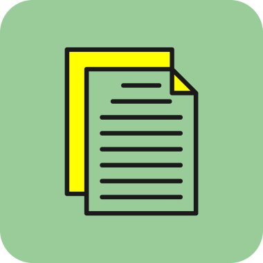 Belge. Web simgesi basit tasarım