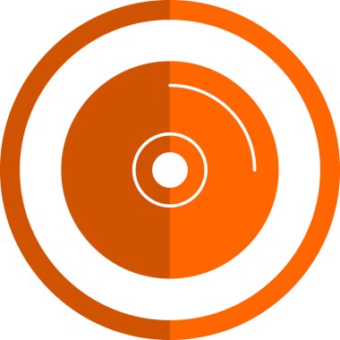 CD mi? Web simgesi basit illüstrasyon