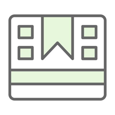 Paket kutusu simgesi, vektör illüstrasyonu 