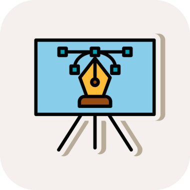 vector board icon illustration