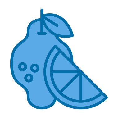 lemon. Web simgesi basit illüstrasyon