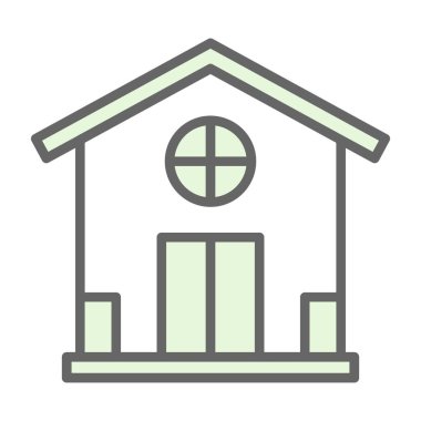 ev simgesi modern basit illüstrasyon